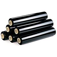 (6x) Film Paletizar Estirable Negro | Color Negro Opaco | Caja de 6 | 2 kg-ud